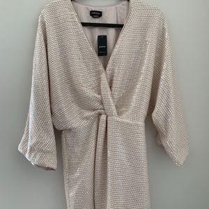 Champagne Pink Sequin Dress